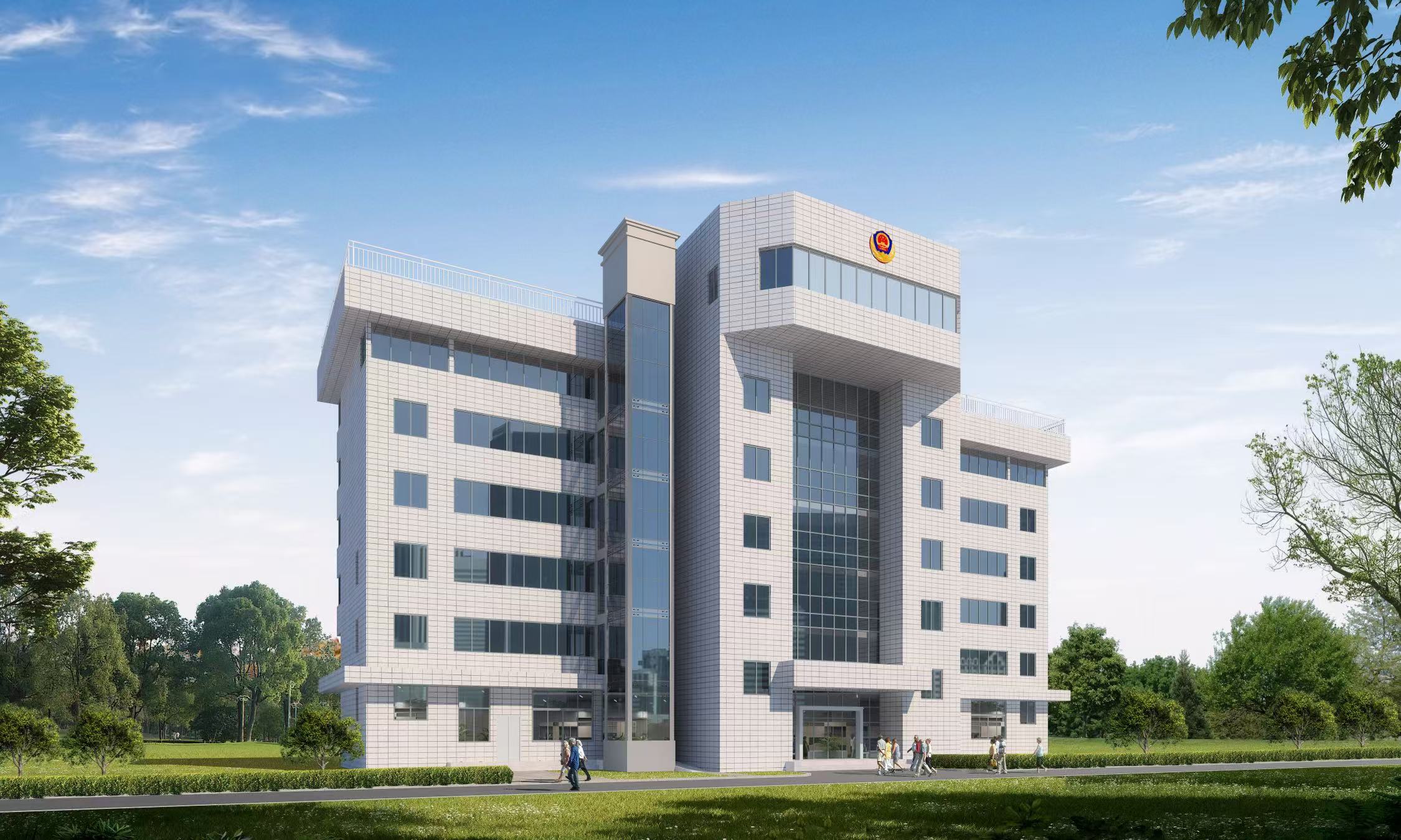 汕尾某部營區玻璃幕墻電梯井